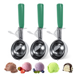 Juego 3de Resortes De Cuchara Acero Helado Profesional 6.3cm