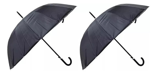 Paraguas Lluvia Grande Proteccion Uv Quitasol  X2 Unidades