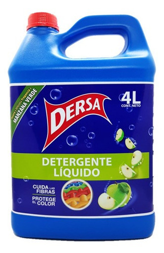 Detergente Liquido Dersa 4000 Ml Manzana