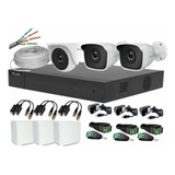 Kit Dvr 4ch 1080+3 Camaras Hilook 1080p + Obsequios