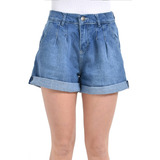 Short Slouchy Ancho Pinzas Rigido Alto T40 A 60. Di Que Si