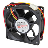 Cooler Fan 12v 3 Pug 70 X 70 X 25 Mm 3 Cable 3000rpm Aw Htec