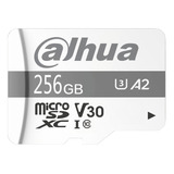 Dahua Tf-p100/256g Dahua Memoria Microsd 256gb Uhs-i C10 U3 Velocidad De Lectura 100 Mbs Escritura 80 Mbs Especializada Para Videovigilancia Blanca