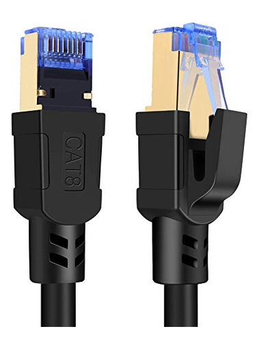 Cable Ethernet Cat8, Alta Velocidad, Compatible Cat7 Cat6,