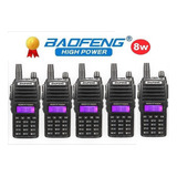 8w Cinco Radios Baofeng Uv-82 Hp Vhf/uhf Máxima Potencia