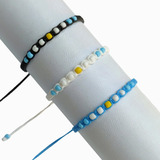 6 Pulseras Tobilleras Selección Argentina Mundial Mosta Hilo