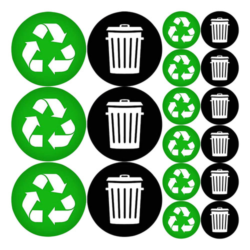 Pegatinas Autoadhesivas De Reciclaje Con El Logotipo De La B