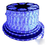 Manguera Led 3 Vias Luces Navideñas X 15mt Blanco Y Azul