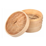 Vaporera De Bamboo Bambú 18 Cms Diámetro 2 Niveles Cocina