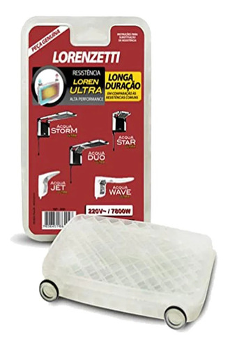 Resistência Ducha Acqua Duo Ultra 7800w X 220v Lorenzetti