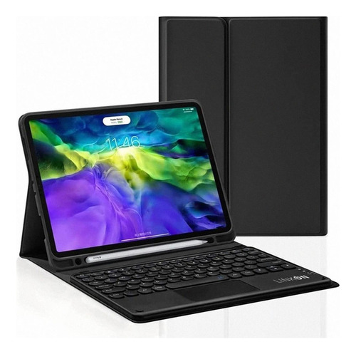 Carcasa Funda Teclado Para iPad Tablet Linkon 10.2 10.9 +pad Color 10.2  Black