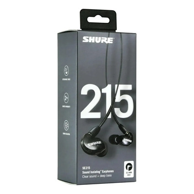 Shure Audifonos In-ear Aislantes De Sonido Se215-k Color Black | Meses sin interés
