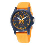 Nautica N83 Napjss222 N83 Java Sea Blue/orange Reloj De Cor