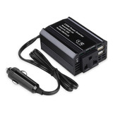 Inversor De Energia De Carro 150w Pequeno Portátil 12v 110