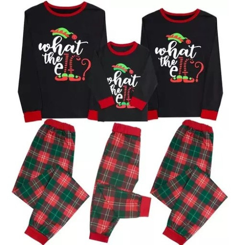 Conjuntos De Pijamas Familiar Navidad Adultos Y Niños Ropa