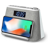 Radiofm De Reloj Despertador Digital, Reloj Cargador Usb