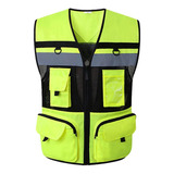 Lightweight Men's Reflective Safety Vest With Straps 1