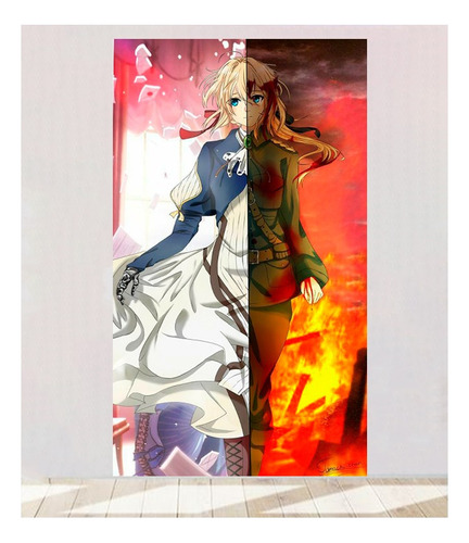 Cuadro Decorativo Violet Evergarden Anime 29x50 Cm  