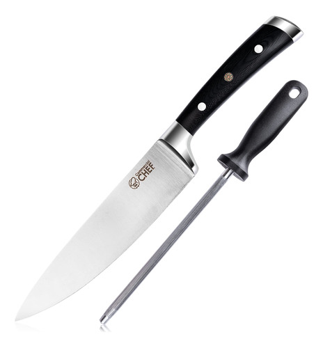 Commercial Chef Cuchillo De Chef Profesional Con Afilador, C