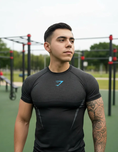 Playera Compresión Manga Corta Unisex Onyx Athletix Gymshark