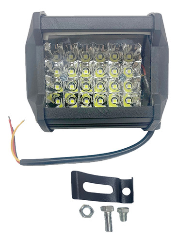 Faro Universal 24 Leds Tipo Barra Luz Blanca 72w