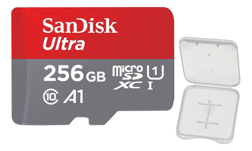Cartão Memória Micro Sd Sandisk 256gb  Ultra 150mbs +case