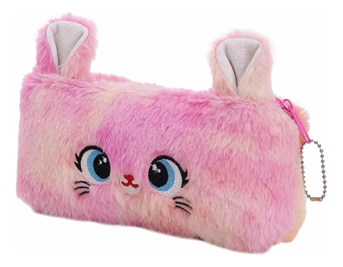 Estuche Gatito Kawaii Felpa Lápices Escolar Envío Rápido