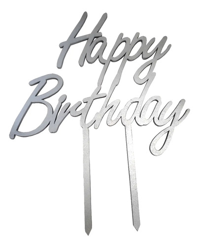 Letrero Para Pastel Topper Cake Happy Birthday Hb1 | MercadoLibre