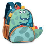 Mochila De Costas Menino Escolar Dinossauro Aulas Infantil