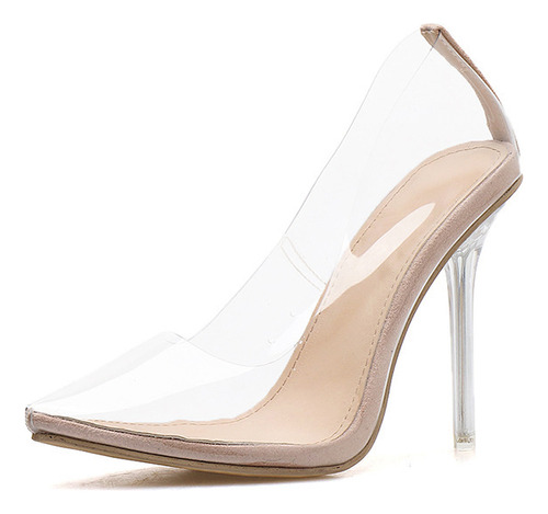 12.5 Zapato Tacón Stiletto Cristal Transparente