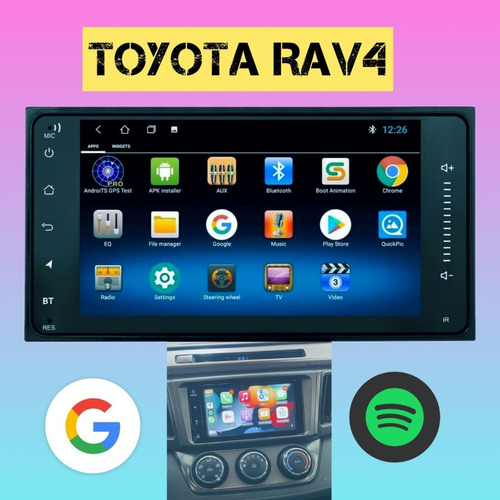 Central Multimedia Toyota Rav4 2014 Gps, Android 10 Carplay 