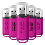 Kit 5 Memoria Usb 64gb Adata Ac906-64g-rwb 2.0 Rosa