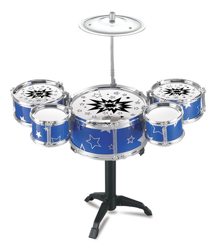 Instrumento Musical Infantil L Jazz Drum Set De Cinco Tambor