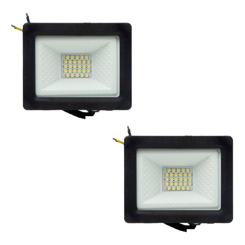 Proyector Ext.ip65 Led Smd 10w 600lm Luz Dia 6400ºk Pack X2