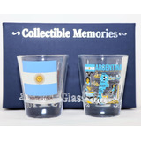 Juego De Vasos De Chupito En Caja De Recuerdo Argentino (jue