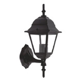 Arandela Colonial Alum��nio Vidro Preta E27 Qualidade Cor Preto 110v/220v