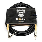 Cabo P10 X P10 Plug 90 Graus Tecniforte Gorilla 4,5 Metros