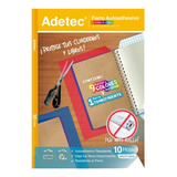 Forro Adhesivo 10 Colores Libro - Cuaderno 50x37 Cms Adetec