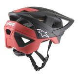 Casco Mtb Bici Vector Pro - Atom Helmet Alpinestar Premium Color Negro Talle L