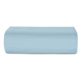 Lençol De Elástico Avulso 100% Algodão Crystal Teka Solteiro Cor Azul Desenho Do Tecido Liso