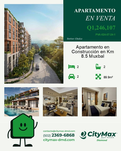 Apartamento En Construcción En Venta En Km 8.5 Muxbal