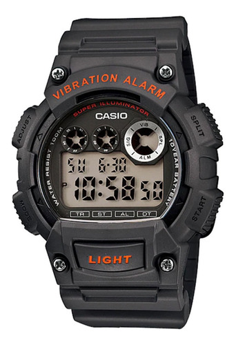 Relógio Casio Super Illuminator Masculino Cinza W-735h-8avdf