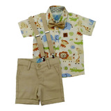 Conjunto Roupa Infantil Aniversário Camisa Social Temática