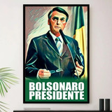 Quadro Jair Bolsonaro Mito Presidente Decorativo A3 35x45cm