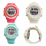 Reloj Digital Deportivo Para Mujer Niños Luz Alarma Lon001