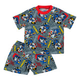 Pijama Con Diseños Infantiles Short Y Playera