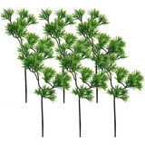 Kit 6 Bonsai Mini Árvore Artificial Folhagem Toque Real Casa
