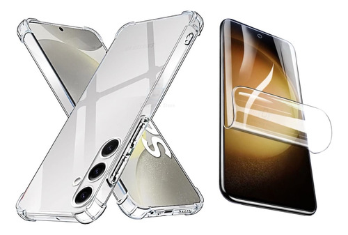Carcasa Transparente Para Samsung S24 Plus + Lamina