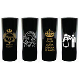 Kit 150 Copos Personalizado Long Drink Preto