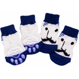 Calcetines Con Goma Anti Deslizantes Gatito Perrito Mediano